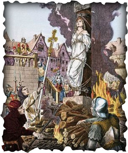 arc jeanne death her stake burned 1431 30th rouen france weebly